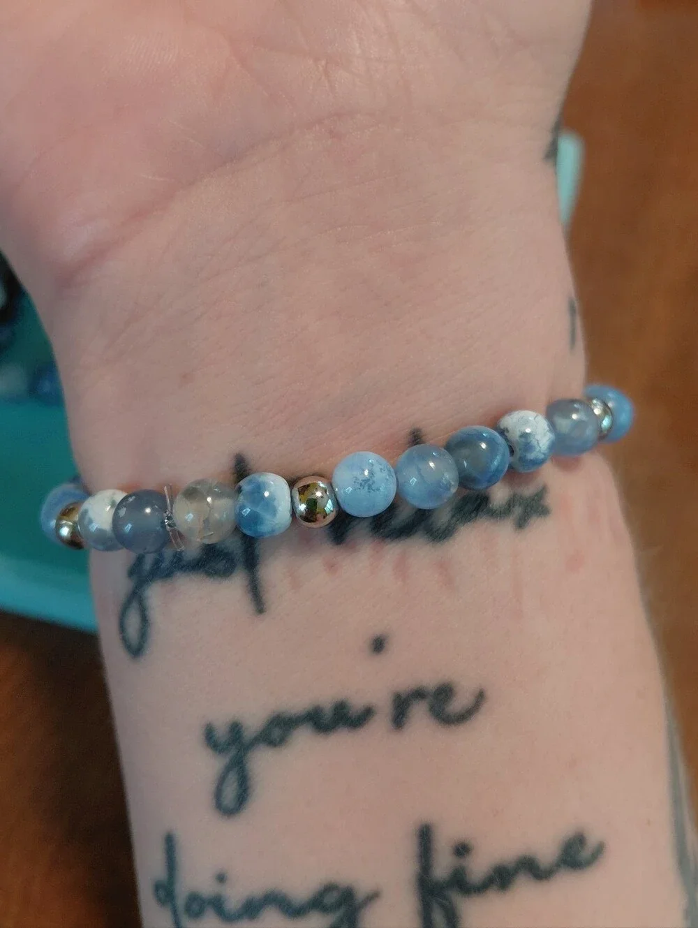 Handmade agate energy beads